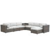 Weather-Resistant Sectional - Stain and Fade Resistant, Removable Cushions - Outdoor Comfort, Indoor Looks - as Pic