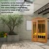 Two person Far infrared old fir outdoor sauna room - as Pic