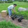 Wagon Cart Garden cart trucks make it easier to transport firewood TC1840BKG - as Pic