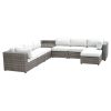 Weather-Resistant Sectional - Stain and Fade Resistant, Removable Cushions - Outdoor Comfort, Indoor Looks - as Pic